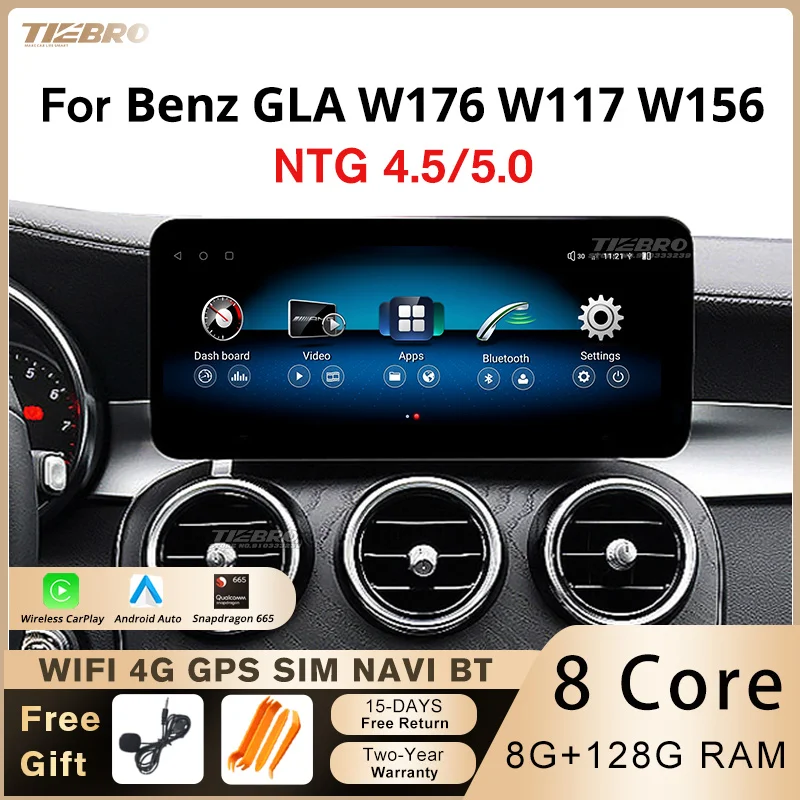 Автомагнитола TIEBRO 12,3 дюймов Android 12 для Mercedes W176 X117 X156 2013-2018 WIFI 4G IPS экран GPS Carplay мультимедийный плеер
Автомагнитола TIEBRO 12,3 дюймов Android 12 для Mercedes W176 X117 X156 2013-2018 WIFI 4G IPS экран GPS Carplay мультимедийный плеер