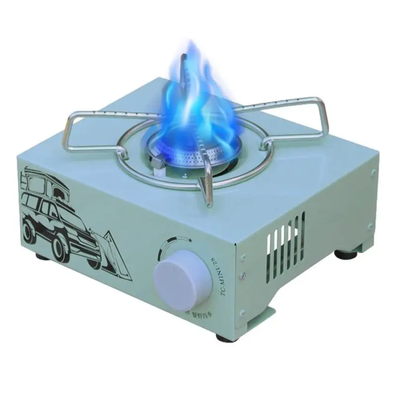 

Mini Portable Camping Cassette Furnace Picnic Stove High Firepower Gas Stove Windproof Burner For Outdoor Camping Cooking Supply
