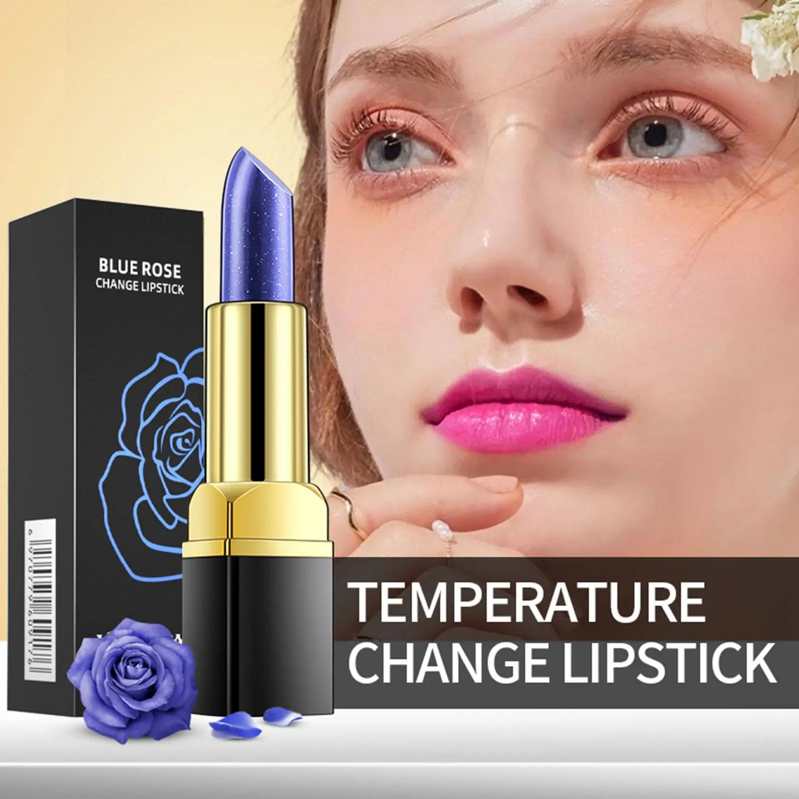 Blue Rose Lip Temperature Color Changing Natural Long Waterproof Lipstick Gloss Moisturizing Woman Makeup Lip Lasting Stain X1H4
Blue Rose Lip Temperature Color Changing Natural Long Waterproof Lipstick Gloss Moisturizing Woman Makeup Lip Lasting Stain X1H4