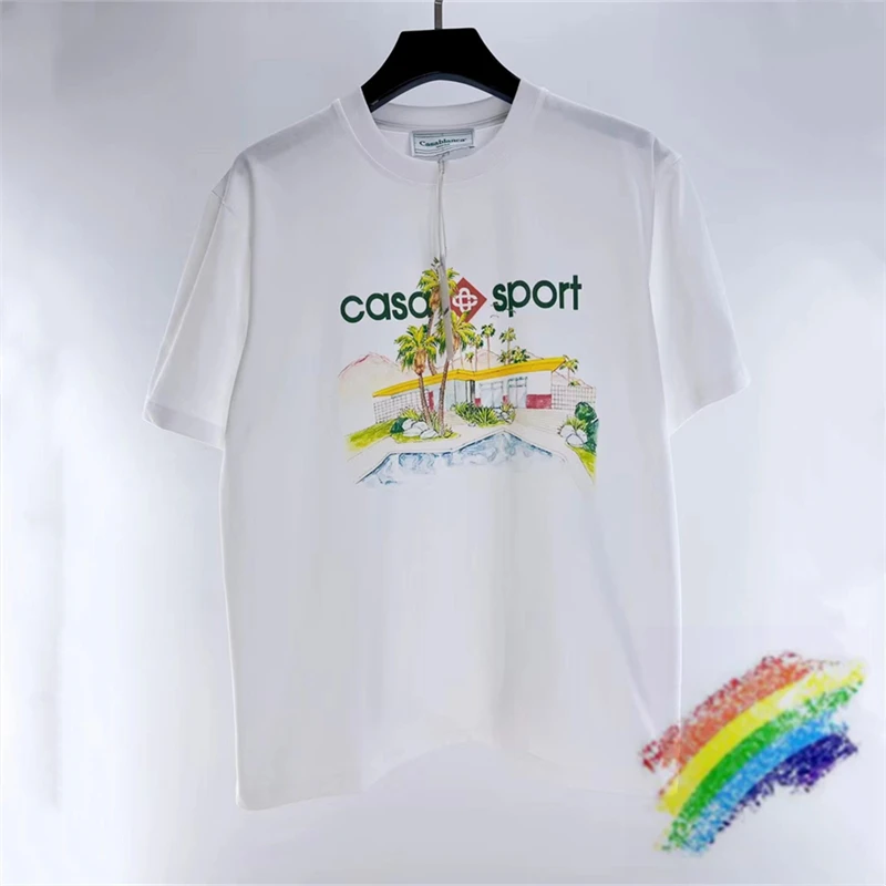 2023ss Casablanca T-Shirt Men Women 1:1 Top Quality Coconut Print Top Tees With Tag
2023ss Casablanca T-Shirt Men Women 1:1 Top Quality Coconut Print Top Tees With Tag