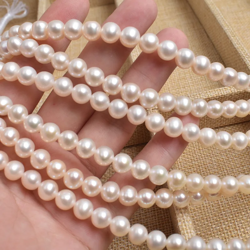 Natural Freshwater Pearl Nearly Round 7-8mm Less Free Punch Loose Beads DIY Handmade Beading Accessories Materials Fashion
Natural Freshwater Pearl Nearly Round 7-8mm Less Free Punch Loose Beads DIY Handmade Beading Accessories Materials Fashion