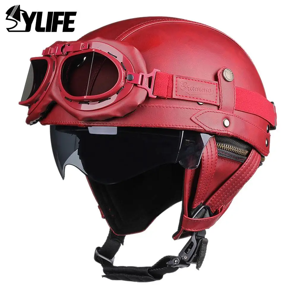 Retro Helmet Motorcycle DOT ApprovedCasco Moto Helmet German Vintage Capacete De Moto With Windshield Visors Scooter Casque
Retro Helmet Motorcycle DOT ApprovedCasco Moto Helmet German Vintage Capacete De Moto With Windshield Visors Scooter Casque