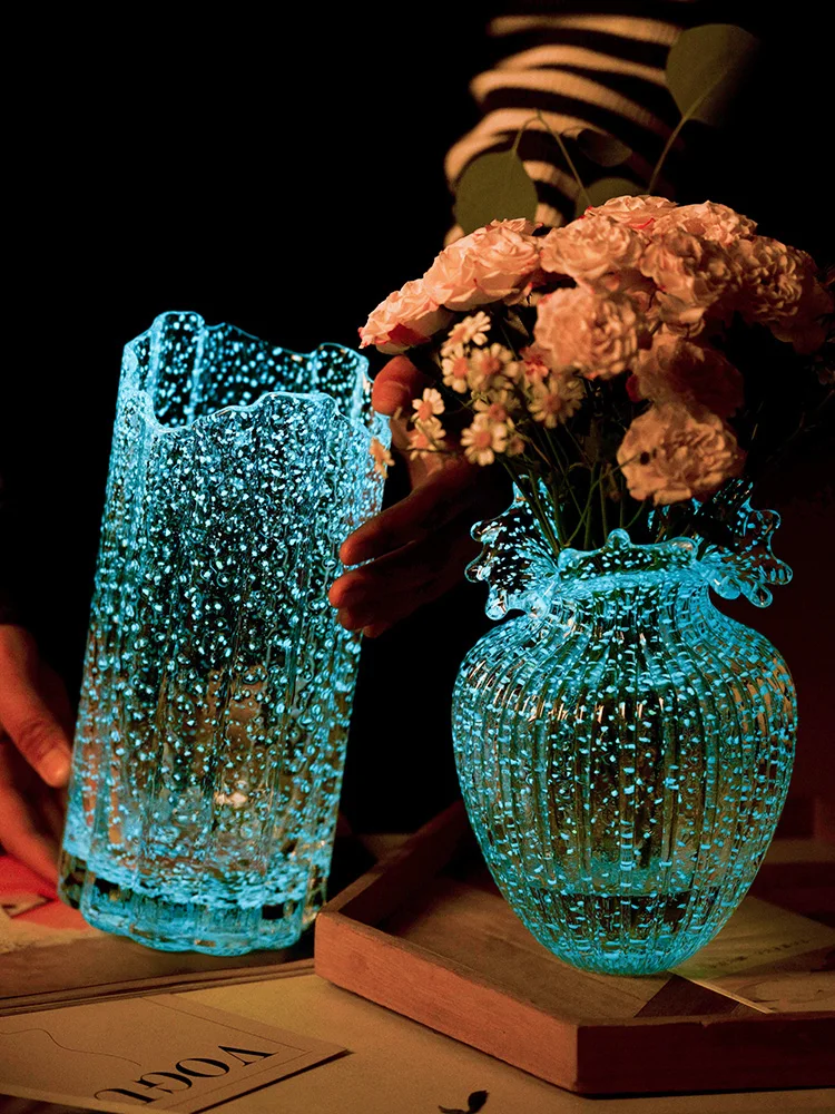 Wind Luminous Vase Light Luxury Creative Transparent Wave Mouth Flower Arrangement Decoration Living Room Hydroponic Hydroponic
Wind Luminous Vase Light Luxury Creative Transparent Wave Mouth Flower Arrangement Decoration Living Room Hydroponic Hydroponic