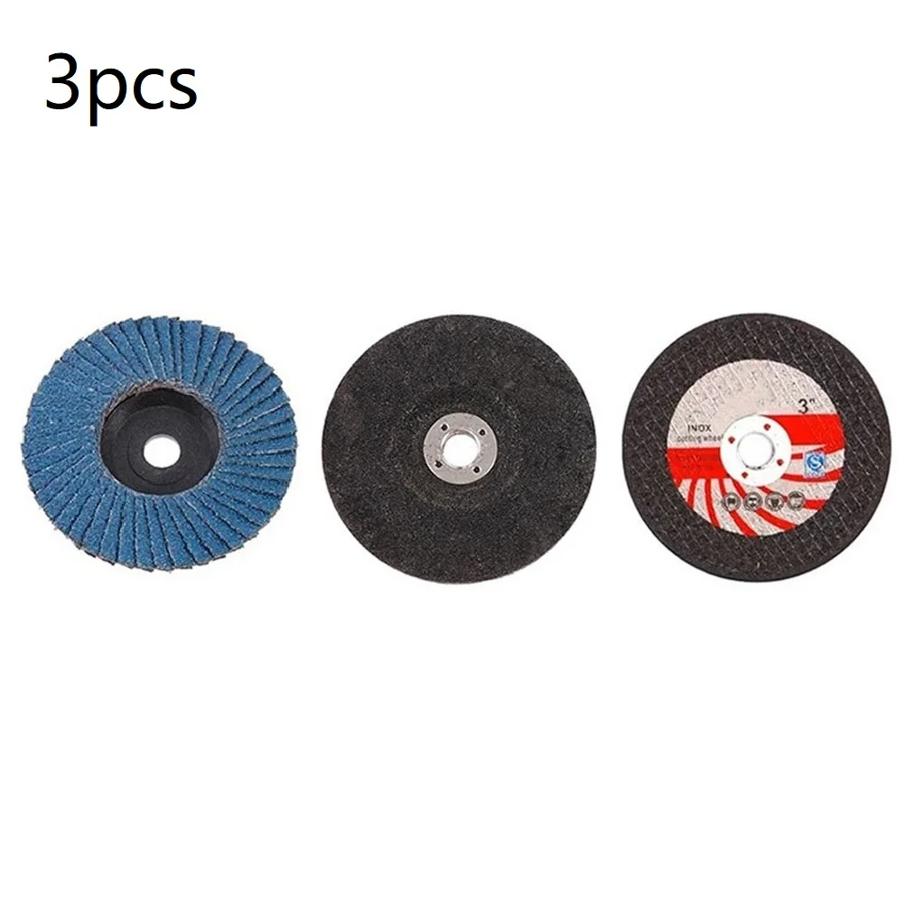 3pcs Angle Grinder Attachment For 3 Inch 75mm Angle Grinder Steel Stone Sanding Disc Cutting Conditioning Grinding Tool Parts
3pcs Angle Grinder Attachment For 3 Inch 75mm Angle Grinder Steel Stone Sanding Disc Cutting Conditioning Grinding Tool Parts