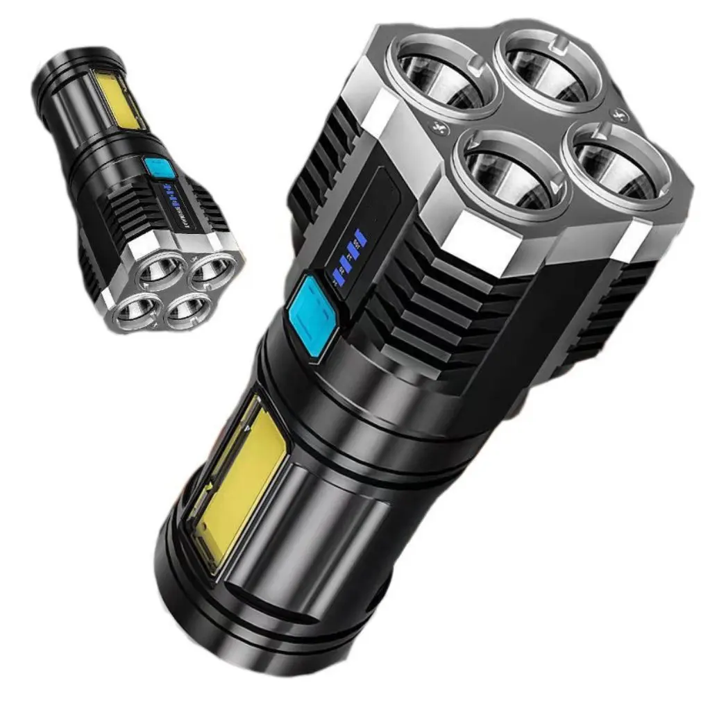 Flashlight Strong Light Quad-Core Bright LED Rechargeable Super Bright Small Special Forces Outdoor Multi-functional Spotlight
Flashlight Strong Light Quad-Core Bright LED Rechargeable Super Bright Small Special Forces Outdoor Multi-functional Spotlight