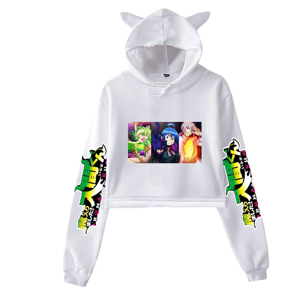 Welcome To Demon School! Iruma-kun Women Cropped Hoodies Cat Ear Hoodie Long Sleeve Casual Pullover Hipster Girls Top Customized
Welcome To Demon School! Iruma-kun Women Cropped Hoodies Cat Ear Hoodie Long Sleeve Casual Pullover Hipster Girls Top Customized