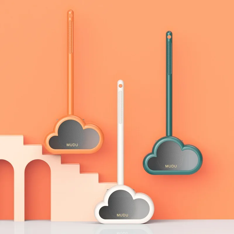Cloud Toilet Brush Soft Silicone Head Wall-mounted Flat Flexible Bristles Quick Drying Holder Bathroom Cleaning Accessories 
Cloud Toilet Brush Soft Silicone Head Wall-mounted Flat Flexible Bristles Quick Drying Holder Bathroom Cleaning Accessories
