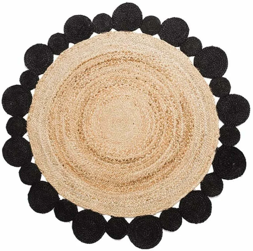 Round Jute Rug Natural Carpet Hand Woven Reversible Braided Modern Rustic Look Living Room Decoration Big Carpets for Bed Room
Round Jute Rug Natural Carpet Hand Woven Reversible Braided Modern Rustic Look Living Room Decoration Big Carpets for Bed Room