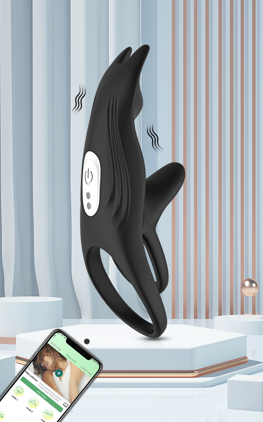 Couple Vibrator with Dual Motor Cockring APP Control Cock Penis Ring Adult Sexy Toys For Men Delay Ejaculation Penisring Couple Vibrator with Dual Motor Cockring APP Control Cock Penis Ring Adult Sexy Toys For Men Delay Ejaculation Penisring