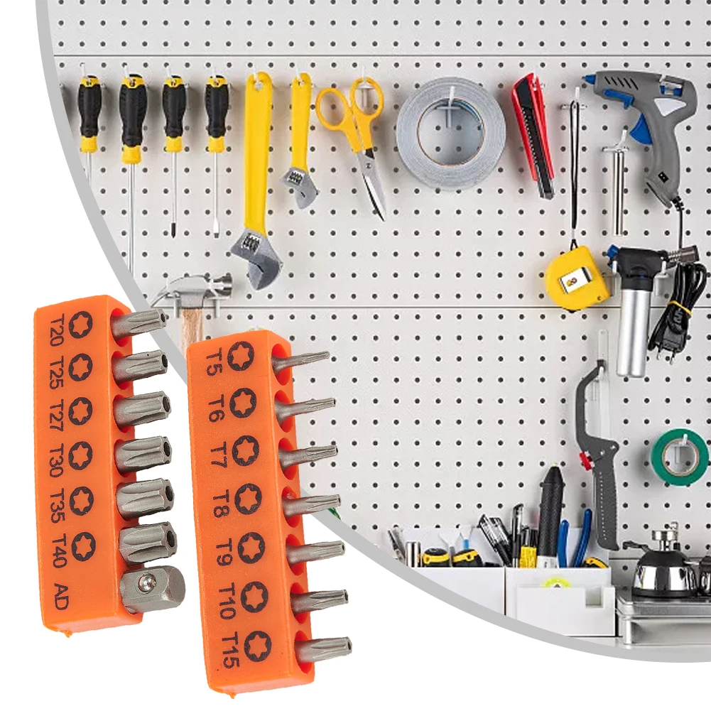 

14pcs Set Torx Screwdriver Bits Adapter 1/4Inch Adapter Extension Rod T5 T7 T8 T9 T10 T15 T20 T25 T27 T30 T35 T40 Power Tool