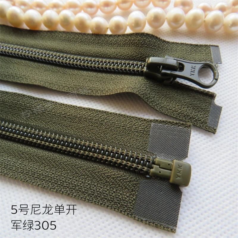 YKK Zipper No. 5 Nylon Single Open Zipper 50-70cm Army Green - Jacket Cardigan Bags Down Jacket Jacket
YKK Zipper No. 5 Nylon Single Open Zipper 50-70cm Army Green - Jacket Cardigan Bags Down Jacket Jacket