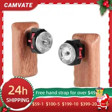 CAMVATE A Pair Wooden Handle With Standard M6 Threaded ARRI Rosette Mount For DSLR Camera Shoulder Mount Rig Supporting System
CAMVATE A Pair Wooden Handle With Standard M6 Threaded ARRI Rosette Mount For DSLR Camera Shoulder Mount Rig Supporting System