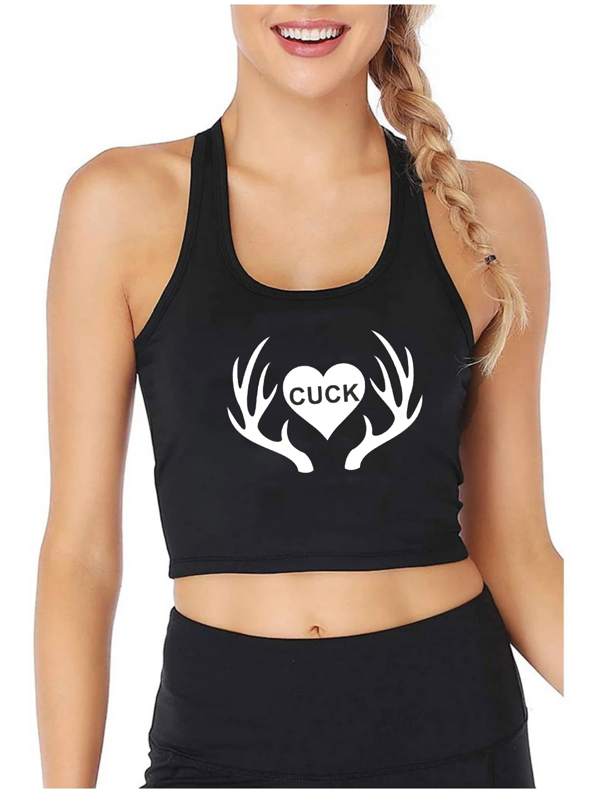 Love Cuck Graphics Cotton Sexy Slim Fit Crop Top Adult Humor Fun Flirtation Style Tank Tops Swinger Naughty Training Camisole
Love Cuck Graphics Cotton Sexy Slim Fit Crop Top Adult Humor Fun Flirtation Style Tank Tops Swinger Naughty Training Camisole