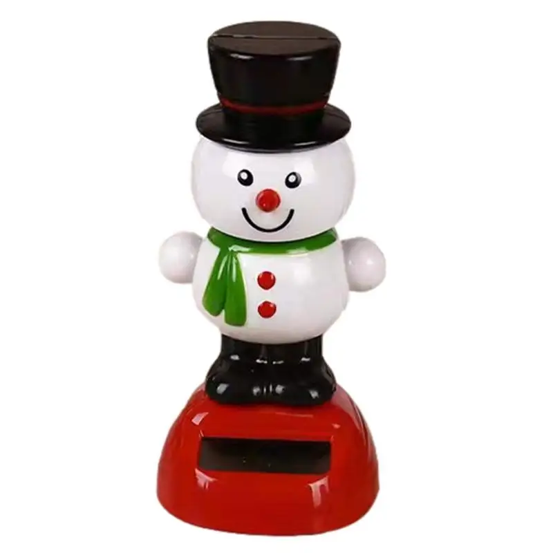 

Solar Powered Swinging Toys Christmas Solar Powered Dancing Figures Cute Car Shaking Head Doll Elk Santa Snowman Penguin Swing