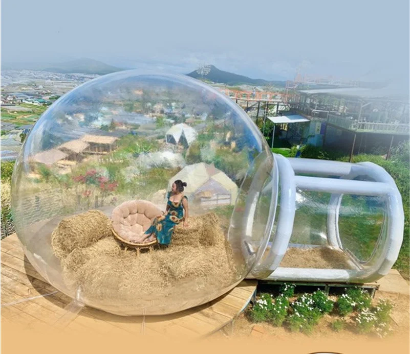 Free Shipping 4m Outdoor Rental Camping Clear Transparent Inflatable Crystal Bubble Tent Inflatable Bubble Dome Tent With Tunnel
Free Shipping 4m Outdoor Rental Camping Clear Transparent Inflatable Crystal Bubble Tent Inflatable Bubble Dome Tent With Tunnel