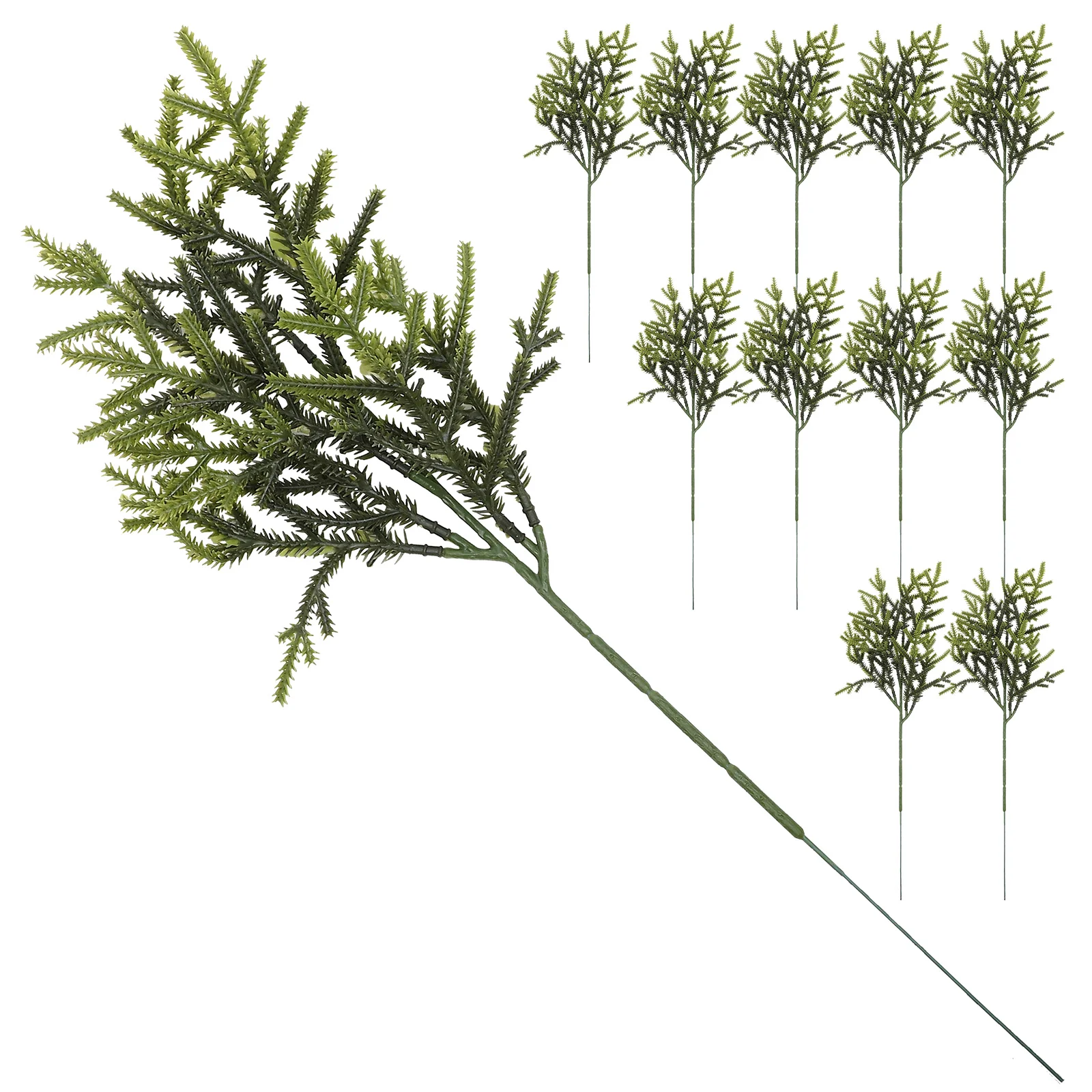 12 Pcs Faux Pine Needles Stems Green Leaf Spray Xmas Branches Fake Plants Large Plastic Artificial Pick Christmas
12 Pcs Faux Pine Needles Stems Green Leaf Spray Xmas Branches Fake Plants Large Plastic Artificial Pick Christmas