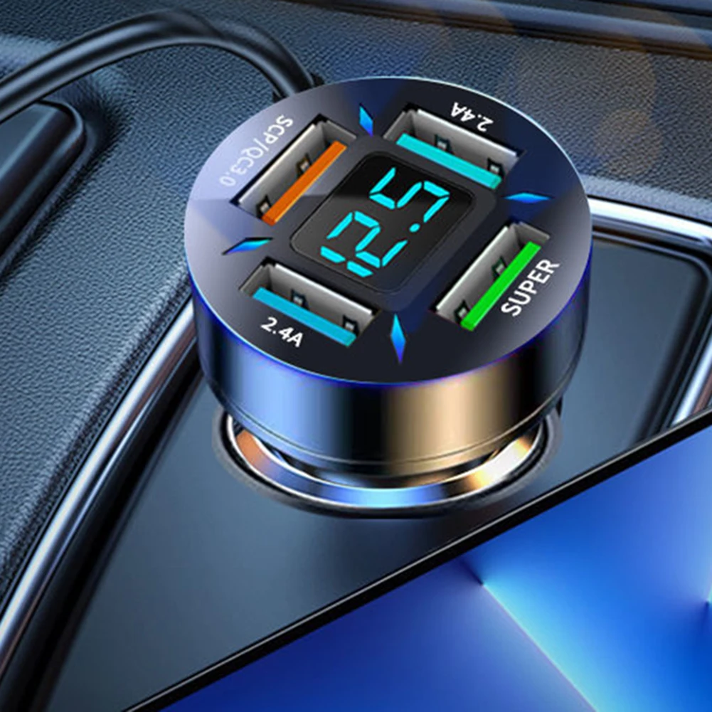 4 USB 5v-15a 5 V - 2.4 A. Input From 12 To 24 V 4 USB Port Car Charger Super Charging Adapter QC3.0 Fast Charging Phone Charger
4 USB 5v-15a 5 V - 2.4 A. Input From 12 To 24 V 4 USB Port Car Charger Super Charging Adapter QC3.0 Fast Charging Phone Charger