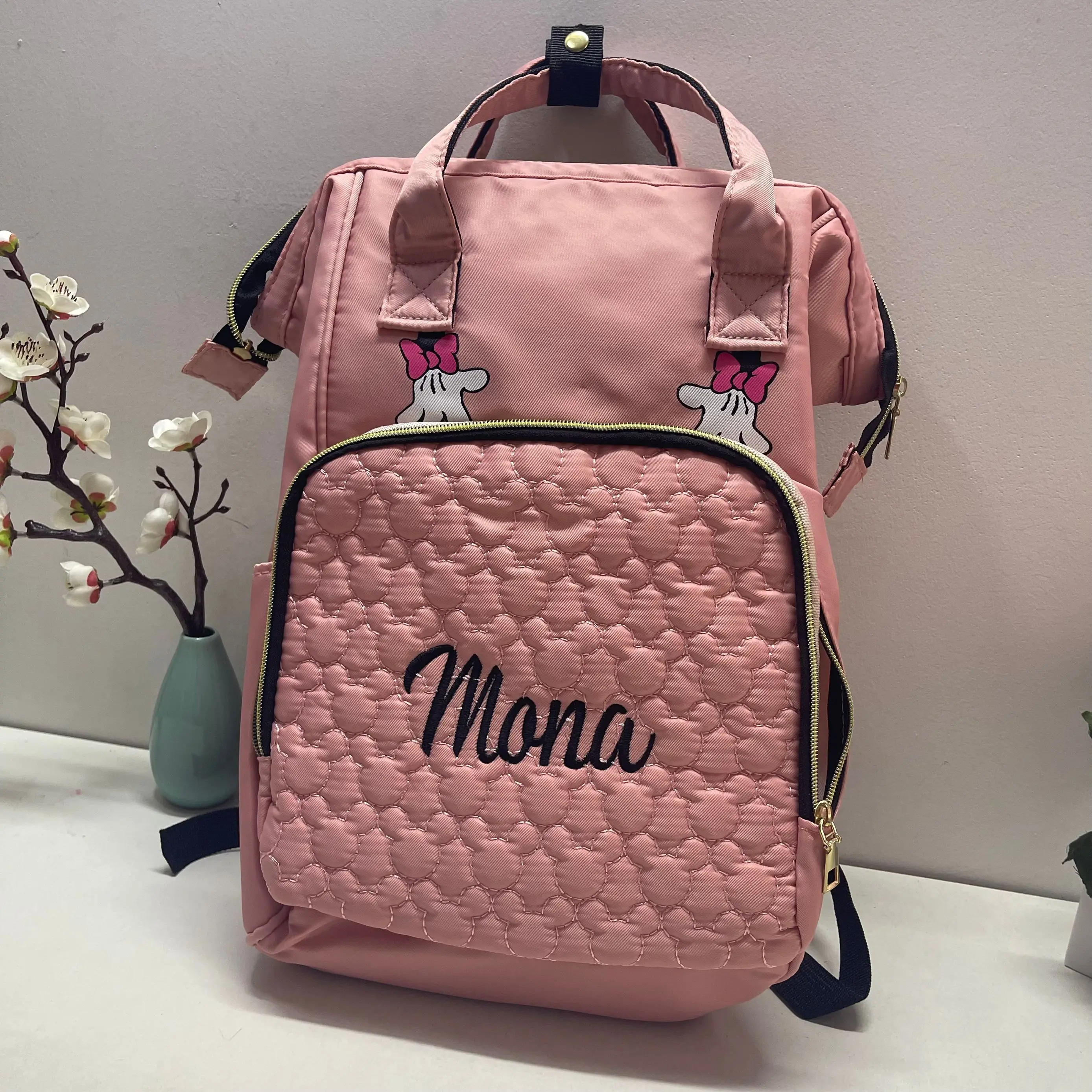 Personalized Mommy Bag Portable Folding Multi Functional Backpack Custom Embroidered Name Large Capacity Backpacks for New Mom
Personalized Mommy Bag Portable Folding Multi Functional Backpack Custom Embroidered Name Large Capacity Backpacks for New Mom