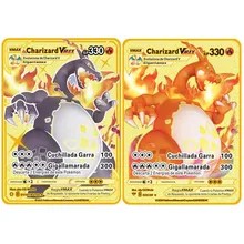 Spanish Version Pokemon Cards Game Anime Figure Charizard Pikachu Battle Pocket Monster Espanol Metal Cards Collection Child Toy
Spanish Version Pokemon Cards Game Anime Figure Charizard Pikachu Battle Pocket Monster Espanol Metal Cards Collection Child Toy