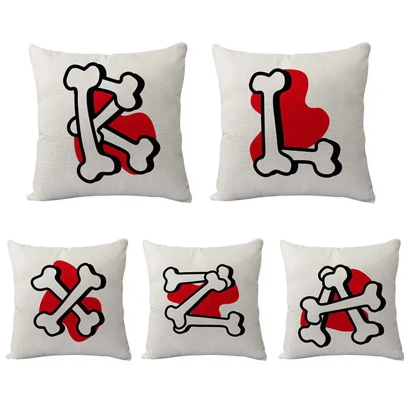 26 Творческий льняной чехол с рисунком костяной буквы для кровати, Обложка, Современная Автомобильная подушка 45x45 см, Оформление интерьера
26 Творческий льняной чехол с рисунком костяной буквы для кровати, Обложка, Современная Автомобильная подушка 45x45 см, Оформление интерьера