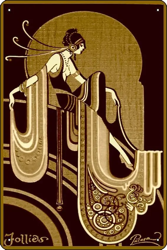 FLAPPER : Vintage 1920 Pinup Brown tone Beauty Print Poster Metal Tin Sign Fun Home Art Wall Decor 8x12 Inch
FLAPPER : Vintage 1920 Pinup Brown tone Beauty Print Poster Metal Tin Sign Fun Home Art Wall Decor 8x12 Inch