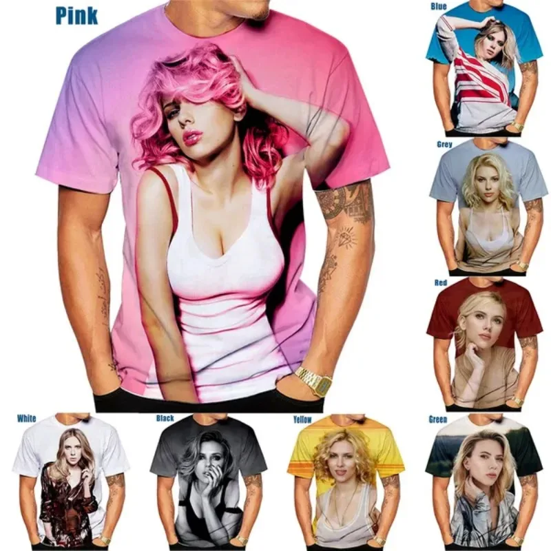 Scarlett Johansson Fashion 3D T-shirt Men N Ladies Casual Cosplay Men's Clothing Couple Fashion Short-sleeved T-shirt
Scarlett Johansson Fashion 3D T-shirt Men N Ladies Casual Cosplay Men's Clothing Couple Fashion Short-sleeved T-shirt
