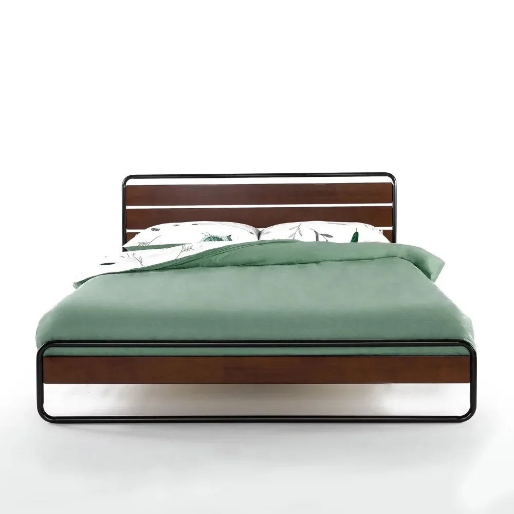 

Полноразмерная рама для кровати, металлическая платформа для кровати Therese 32 дюйма, полноразмерная прочная рама для кровати