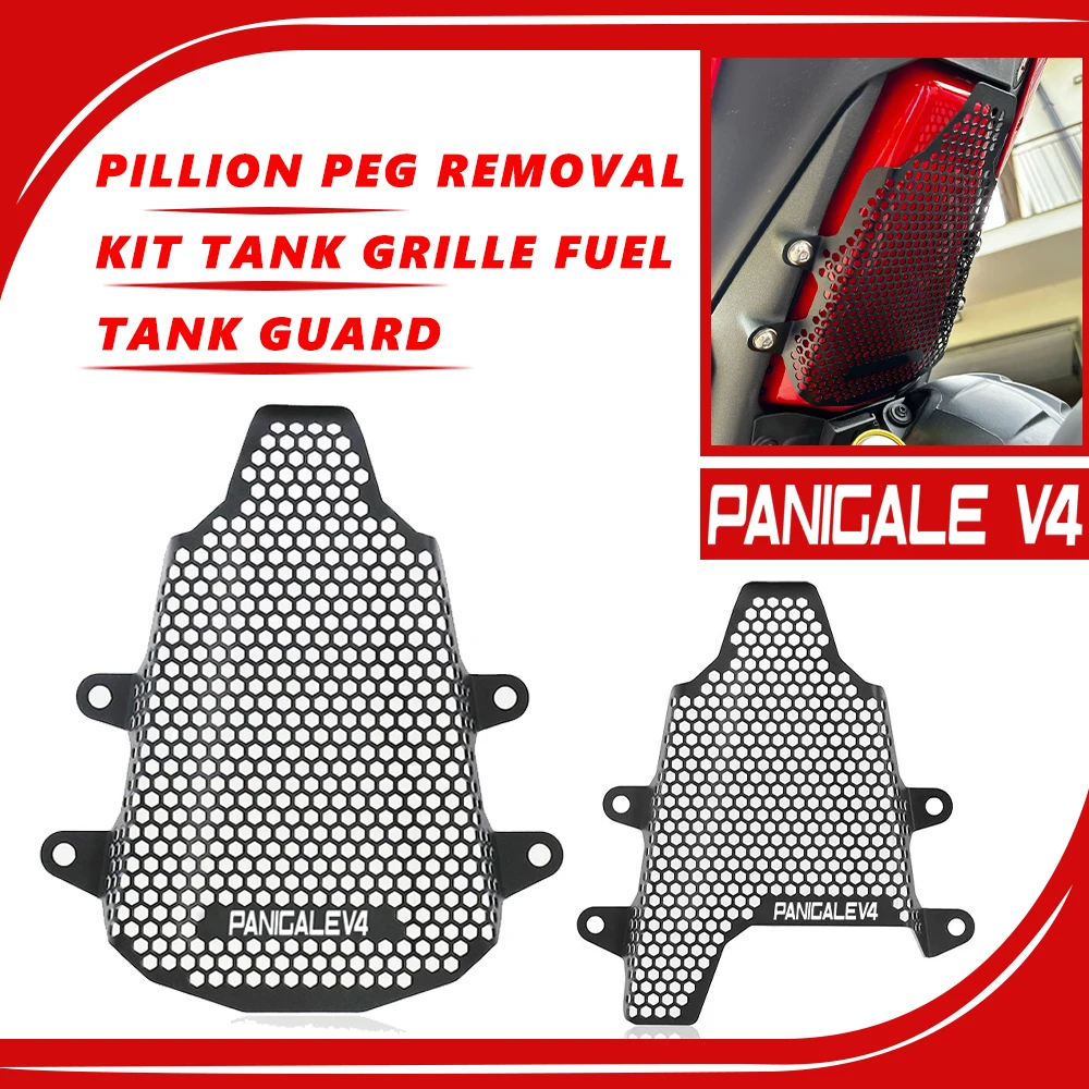 

Комплект для удаления мотоцикла с ЧПУ Pillion Peg, решетка для бака, защита топливного бака для Ducati PANIGALE V4 R S Racing Special V4R V4S 2018-2020