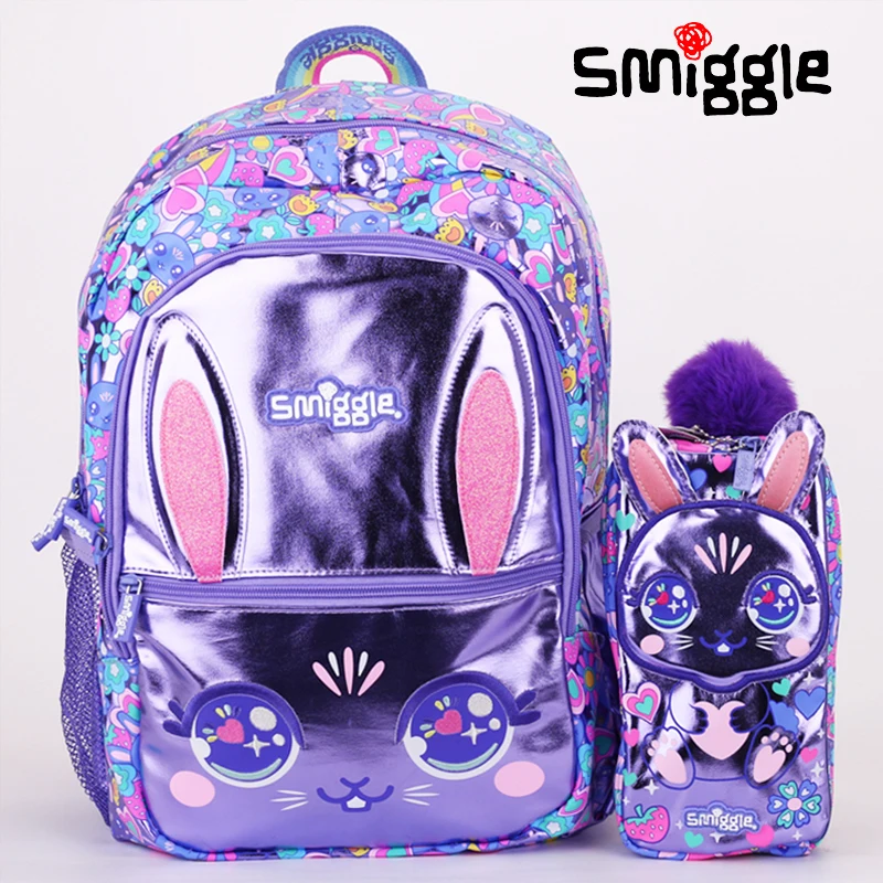 Genuine Australian Smiggle Purple Rabbit Backpack Primary School High Capacity Backpack Pencil Case Stationery Box Student Gift 
Genuine Australian Smiggle Purple Rabbit Backpack Primary School High Capacity Backpack Pencil Case Stationery Box Student Gift