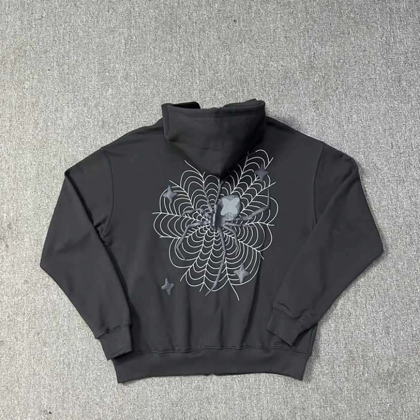 Foam Broken Planet Market Zipper Hooded Jackets 1:1 Best Quality Back Spider Web Pattern Hoodies Pullovers Set For Men Women
Foam Broken Planet Market Zipper Hooded Jackets 1:1 Best Quality Back Spider Web Pattern Hoodies Pullovers Set For Men Women