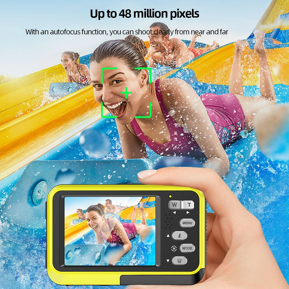 Waterproof Underwater Camcorder Autofocus 2.7K 48 MP Compact Portable Underwater Camera 16X Zoom for Snorkeling
Waterproof Underwater Camcorder Autofocus 2.7K 48 MP Compact Portable Underwater Camera 16X Zoom for Snorkeling
