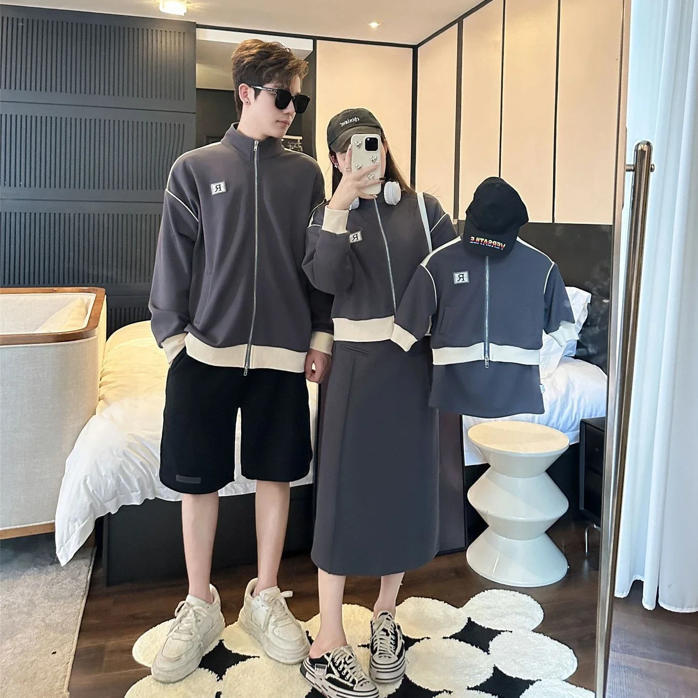Family Matching Clothes Mother and Daughter Zip Coat and Skirts Two Piece Sets Mom and Son Outfits Father Jacket Korean Fashion
Family Matching Clothes Mother and Daughter Zip Coat and Skirts Two Piece Sets Mom and Son Outfits Father Jacket Korean Fashion