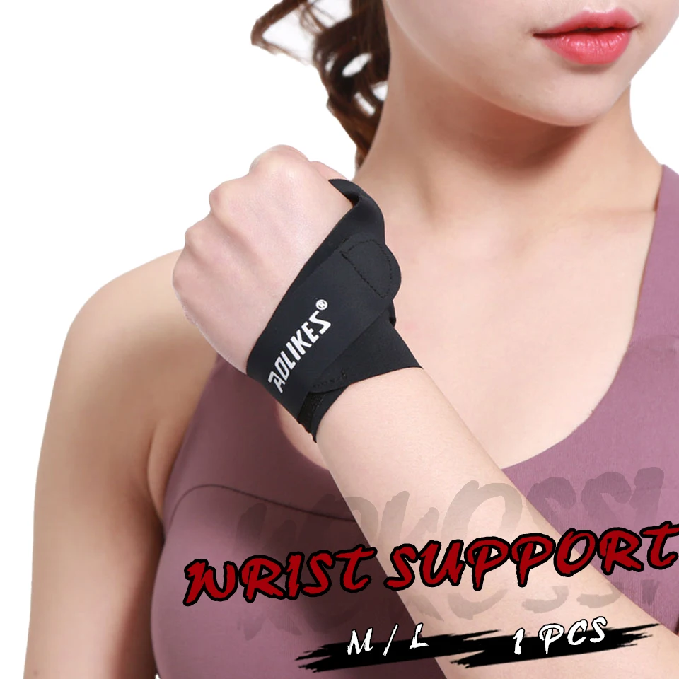 Aolikes 1PCS Professional Sport Wrist Support Wristbands Protector Fitness Brace 1673
Aolikes 1PCS Professional Sport Wrist Support Wristbands Protector Fitness Brace 1673