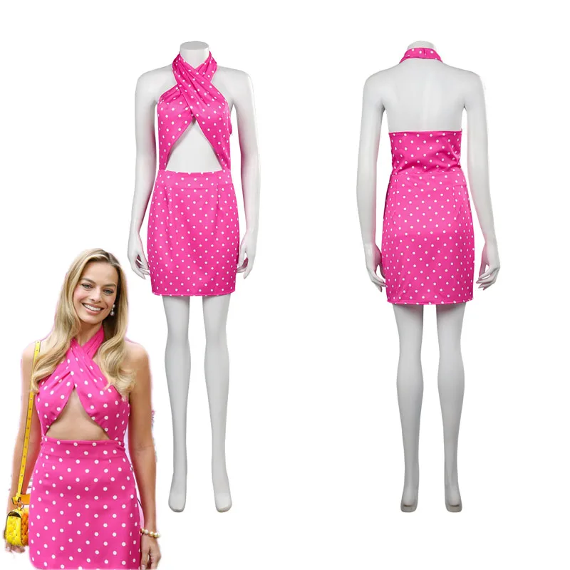 Barbier Margot Dress Cosplay Costume Summer Fashion Rose Red Polka Dot Skirt For Adult Women Girls Sexy Outfits Halloween Suit
Barbier Margot Dress Cosplay Costume Summer Fashion Rose Red Polka Dot Skirt For Adult Women Girls Sexy Outfits Halloween Suit