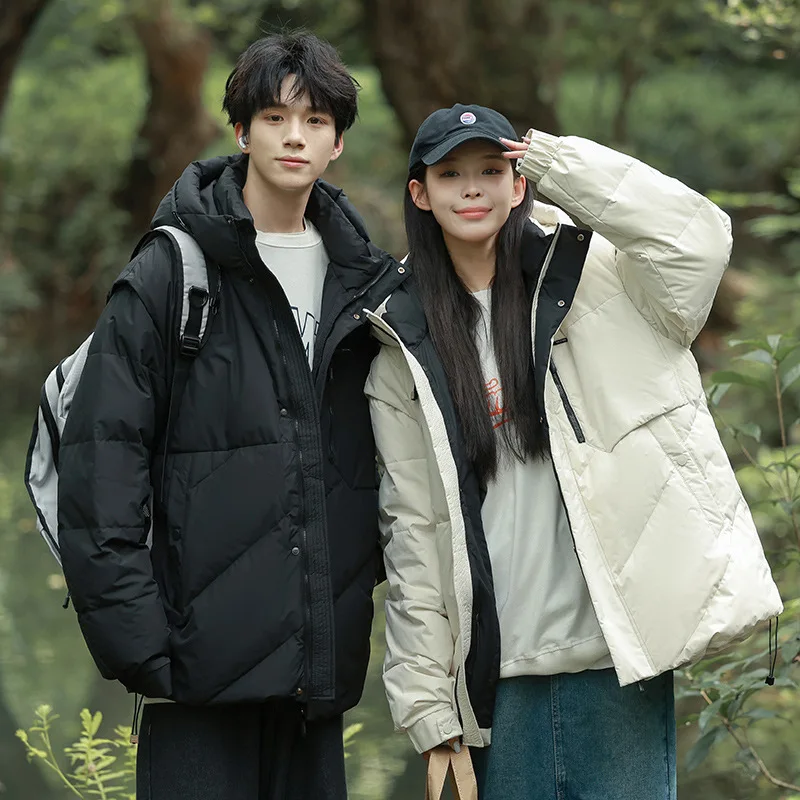 2023 Fashion Casual Down Coat Men's Hooded Thickened Detachable Sleeves Work Suit Charge Coat Couple Coat
2023 Fashion Casual Down Coat Men's Hooded Thickened Detachable Sleeves Work Suit Charge Coat Couple Coat