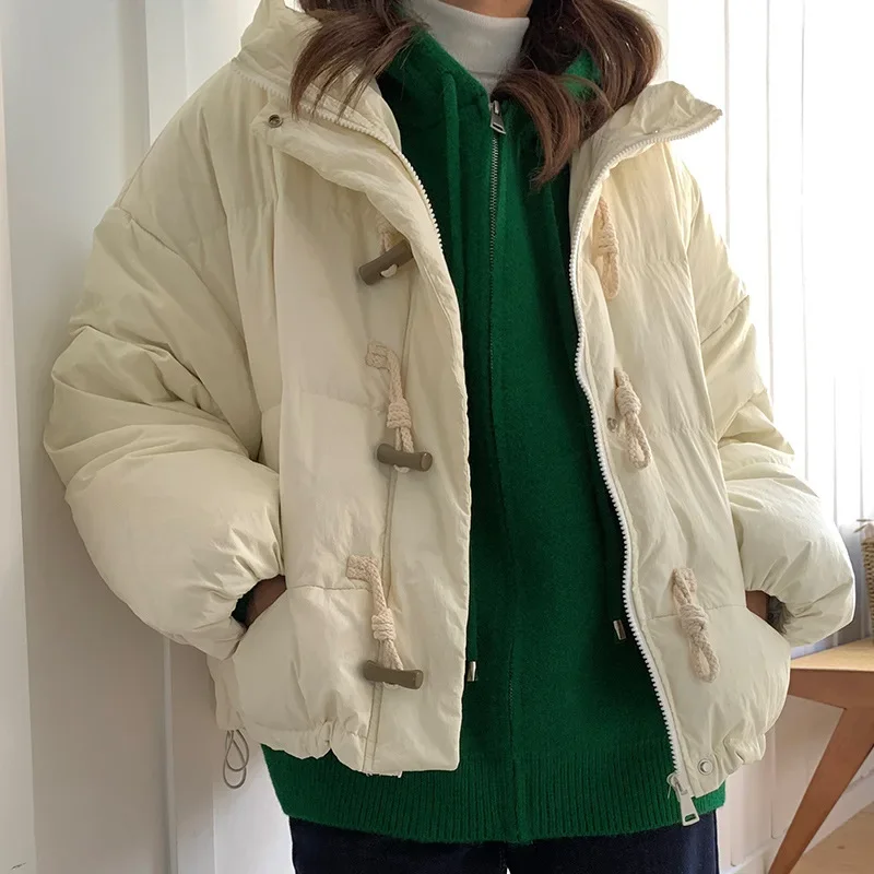 Thick Hooded Cotton Padded Coats for Women, Short Down Jacket, Female Korean Loose Puffer Parkas, Ladies Oversize Outwear, Winte
Thick Hooded Cotton Padded Coats for Women, Short Down Jacket, Female Korean Loose Puffer Parkas, Ladies Oversize Outwear, Winte