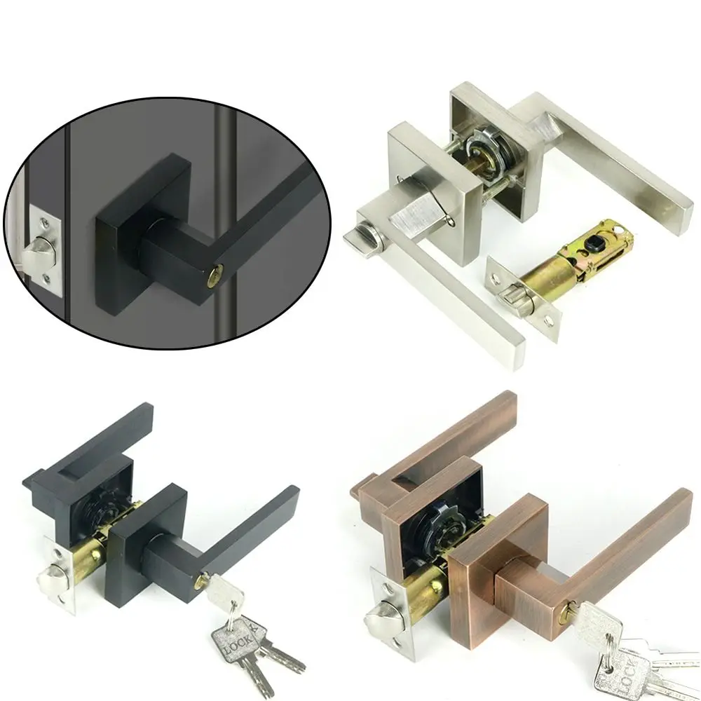 Internal Door Door Handle Lock with Lock Cylinder/Latch Door Lever Lock Aluminum Alloy Bathroom Bedroom Door Room Door Handle
Internal Door Door Handle Lock with Lock Cylinder/Latch Door Lever Lock Aluminum Alloy Bathroom Bedroom Door Room Door Handle