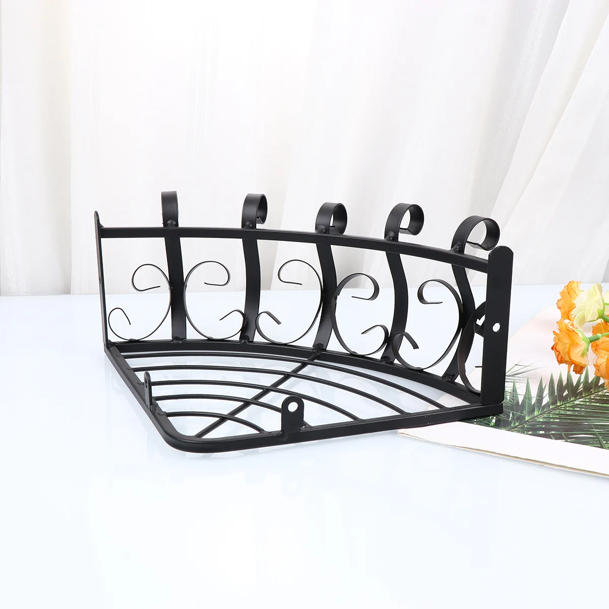 Iron Art Flower Pot Rack Wall Mounted Flower Shelf Hanging Semicircle Flower Stand Hanging Basket Flower Pots Decorative Indoor
Iron Art Flower Pot Rack Wall Mounted Flower Shelf Hanging Semicircle Flower Stand Hanging Basket Flower Pots Decorative Indoor