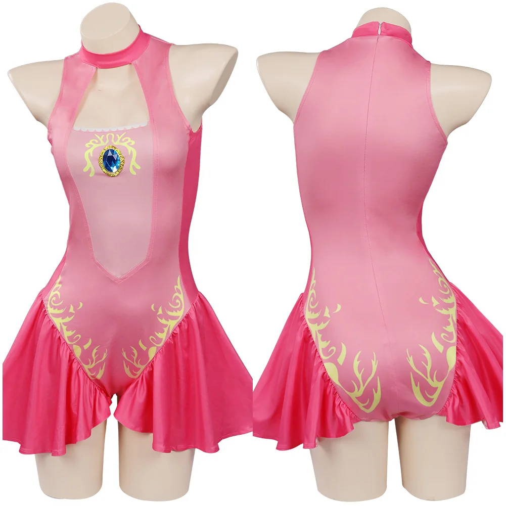 Princess Peach Swimsuit Cosplay Costume Jumpsuit Swimwear Outfits Halloween Carnival Anime Game Suit Summer For Women Girls
Princess Peach Swimsuit Cosplay Costume Jumpsuit Swimwear Outfits Halloween Carnival Anime Game Suit Summer For Women Girls