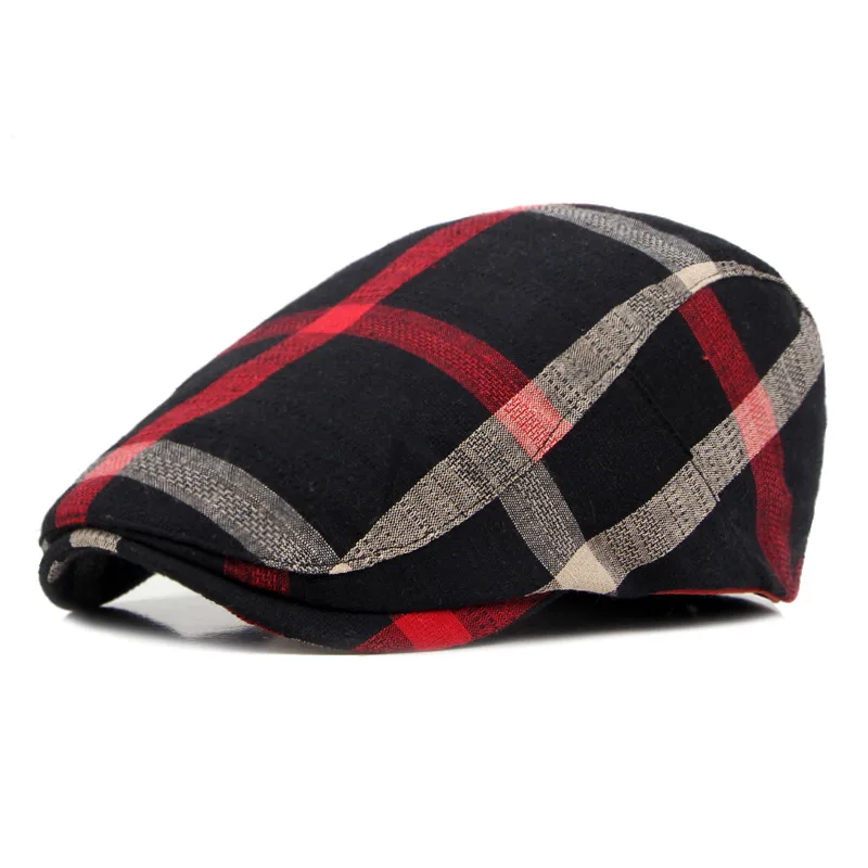 Spring And Summer Breathable Thin Women Beret British Style Classic Retro Plaid Peaked Cap Men's Advance Hats
Spring And Summer Breathable Thin Women Beret British Style Classic Retro Plaid Peaked Cap Men's Advance Hats