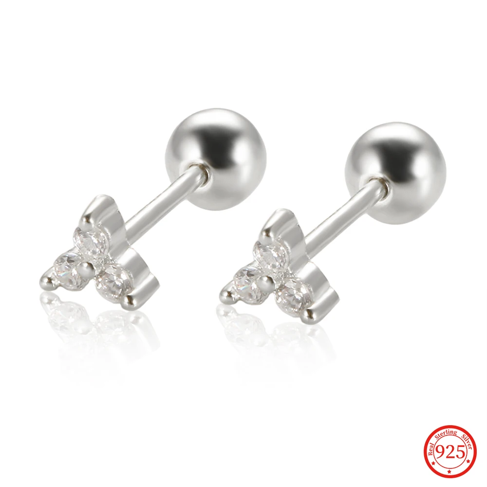 100% 925 Sterling Silver Tiny Simple CZ Zircon Flower Screw Stud Earrings For Women Girls Ear Fine Jewelry
100% 925 Sterling Silver Tiny Simple CZ Zircon Flower Screw Stud Earrings For Women Girls Ear Fine Jewelry