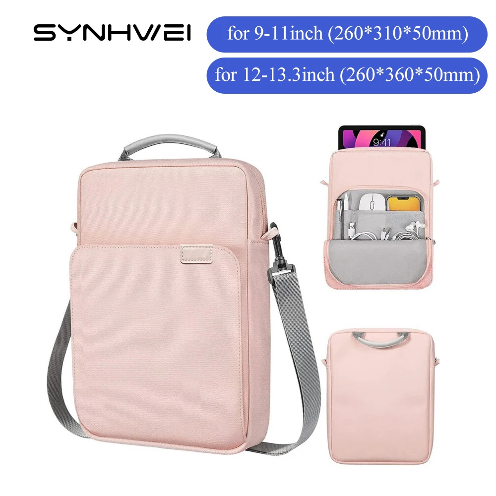 

Laptop Tablet Messenger Bag for Macbook Air Pro 11 12 9th / 10.5" 11" iPad Pro Air Tablet Carry Case for Surface HP DELL