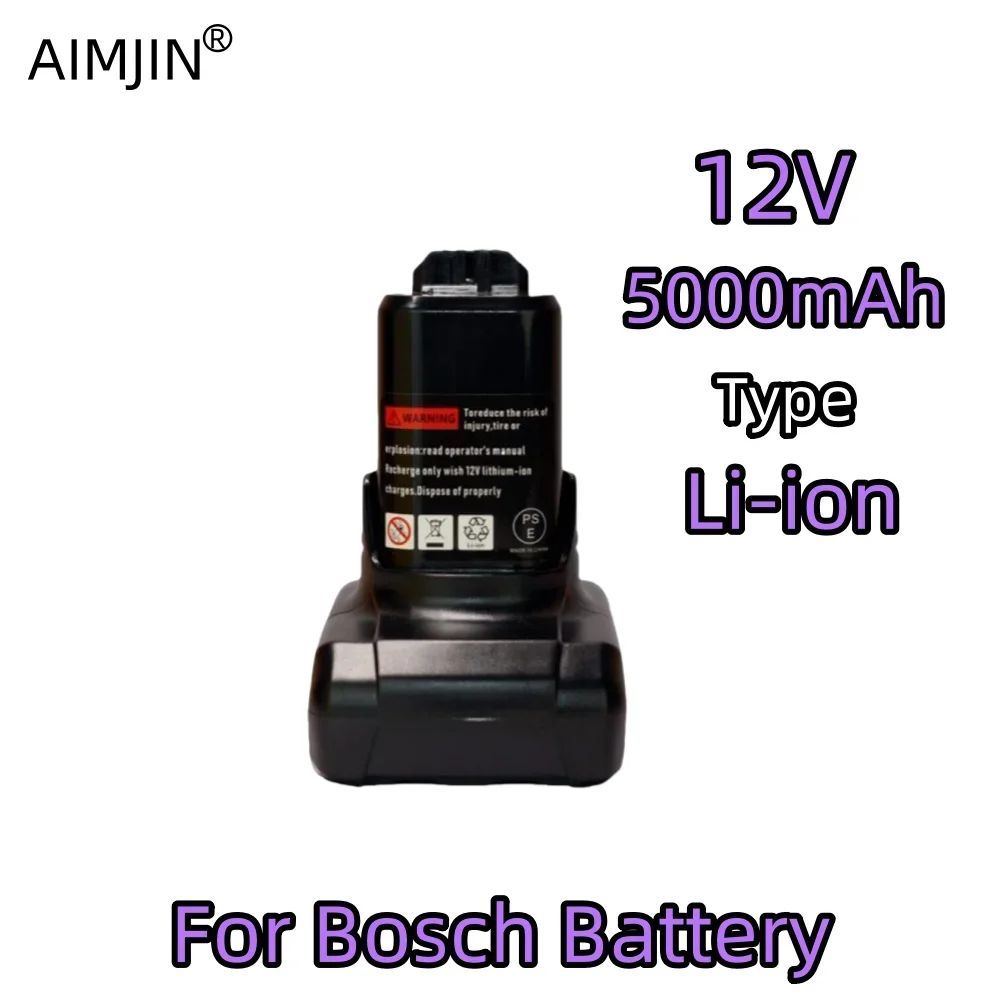 12V 5000mAh lithium battery suitable for Bosch wireless power tools BAT420 BAT411 BAT412 BAT413 BAT412A
12V 5000mAh lithium battery suitable for Bosch wireless power tools BAT420 BAT411 BAT412 BAT413 BAT412A