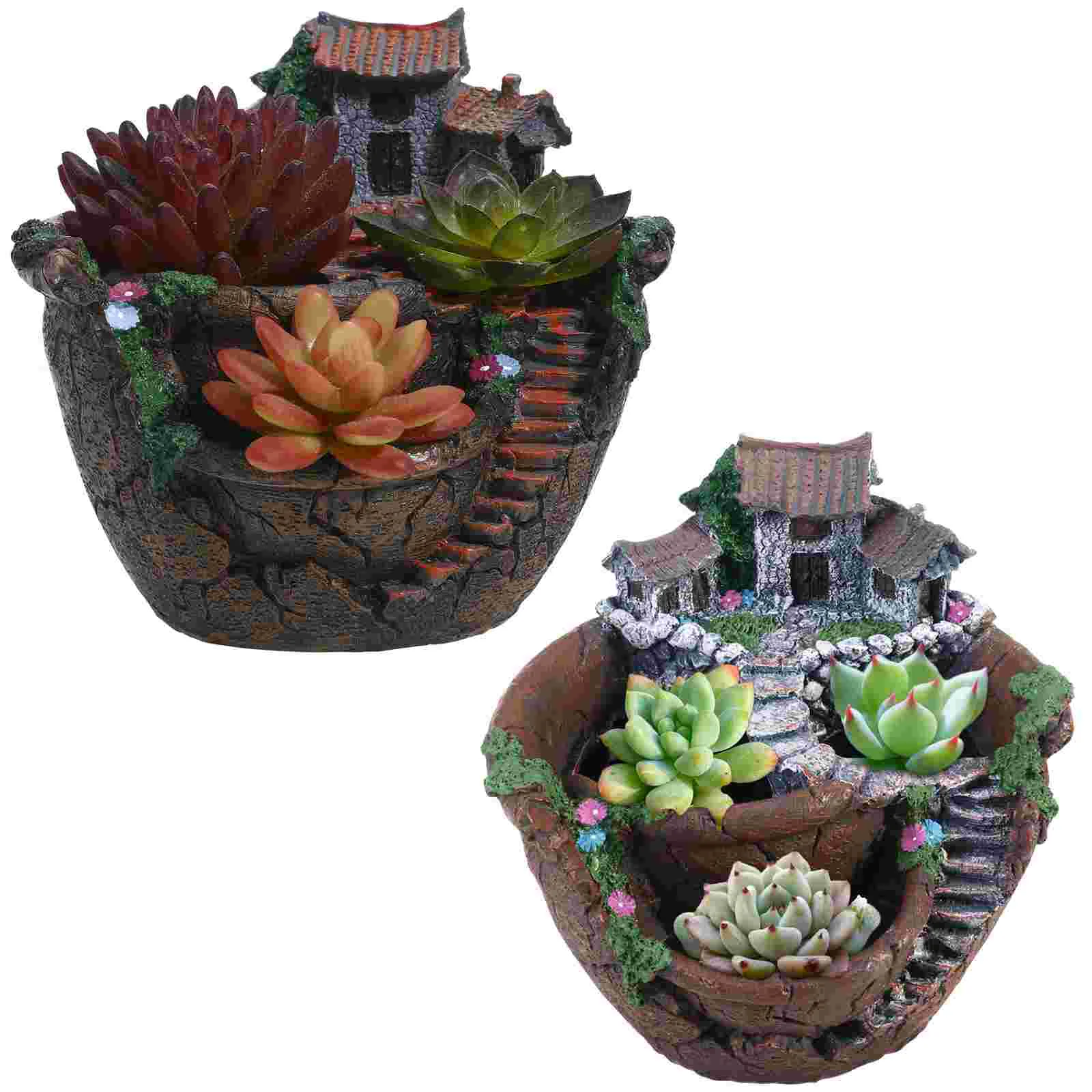 Hanging Flower Pot Micro Landscape Succulent Plant Plants Decor Coffee Table Garden with House
Hanging Flower Pot Micro Landscape Succulent Plant Plants Decor Coffee Table Garden with House