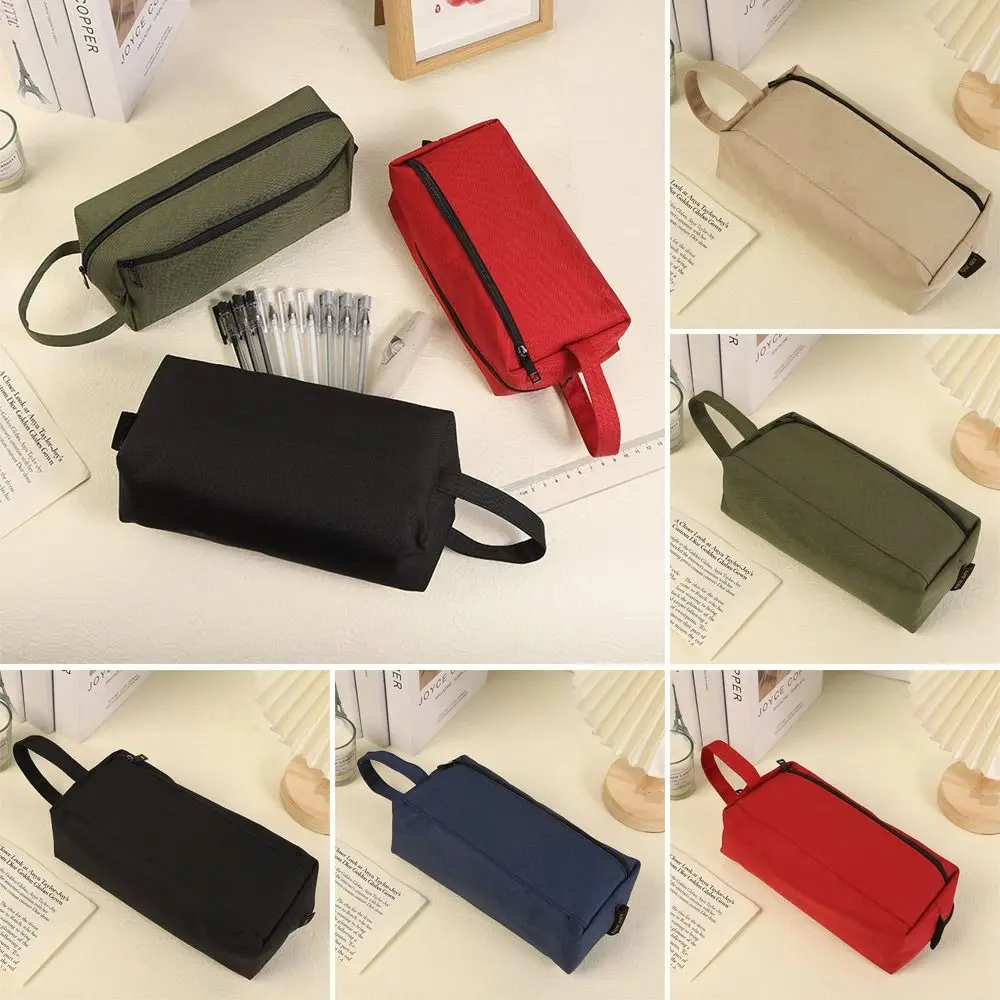 Large capacity Pen Bag Creative Oxford Cloth Solid Color Stationery Storage Pouch Pen Box Students
Large capacity Pen Bag Creative Oxford Cloth Solid Color Stationery Storage Pouch Pen Box Students