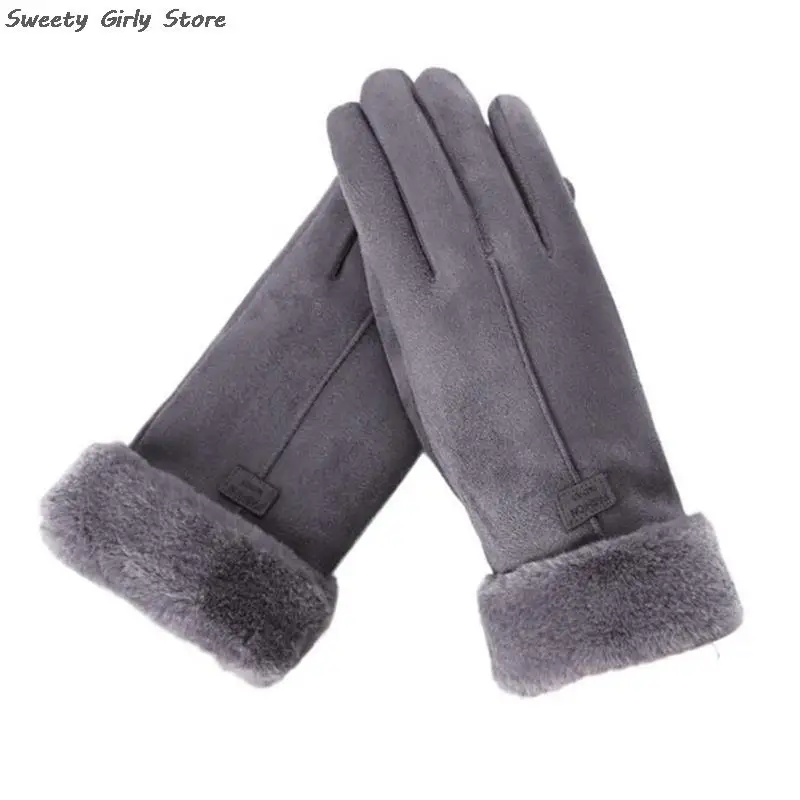 Женские замшевые перчатки с пальцами, элегантные теплые плюшевые варежки для вождения, катания на лыжах, свадебной вечеринки, модные женские зимние перчатки
Женские замшевые перчатки с пальцами, элегантные теплые плюшевые варежки для вождения, катания на лыжах, свадебной вечеринки, модные женские зимние перчатки
