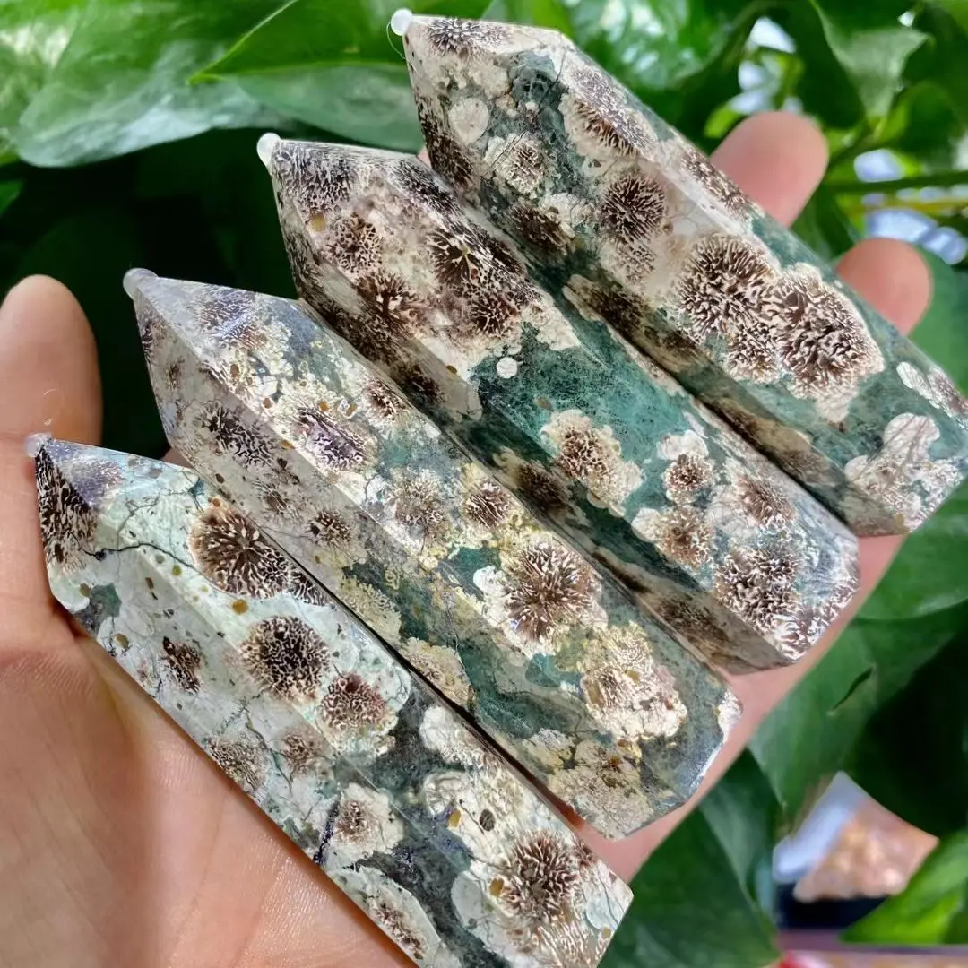 1kg Green Cherry Blossom Flower Agate Obelisk Crafts Sakura Quartz Crystal Point Healing Wand Tower Generator Chakra Stone Prism
1kg Green Cherry Blossom Flower Agate Obelisk Crafts Sakura Quartz Crystal Point Healing Wand Tower Generator Chakra Stone Prism