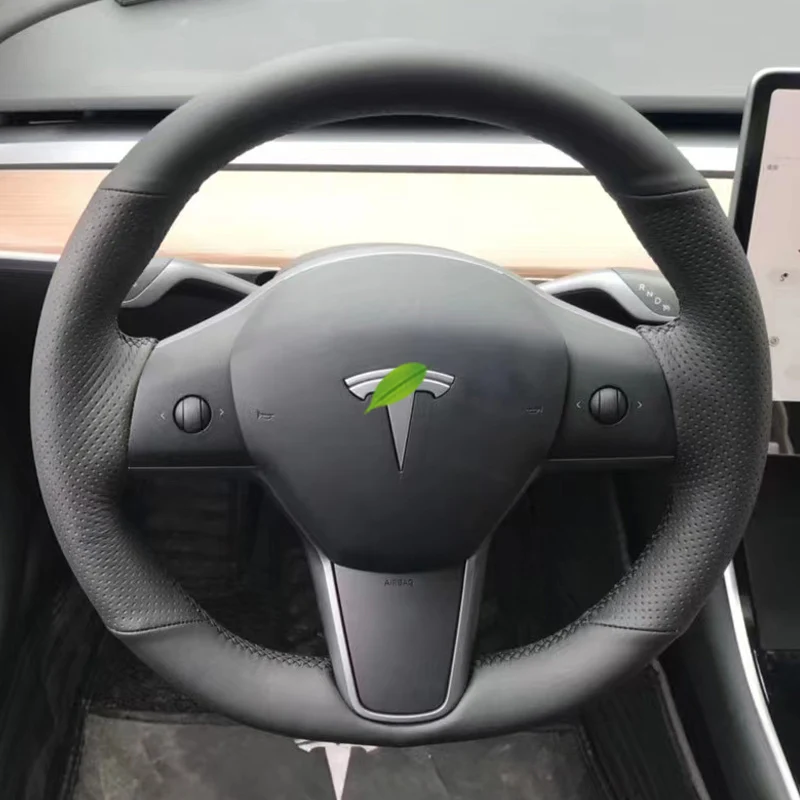 Suitable For Tesla Model3/model/X/S Hand Sewn Steering Wheel Cover Non Slip Interior Leather Handle Cover
Suitable For Tesla Model3/model/X/S Hand Sewn Steering Wheel Cover Non Slip Interior Leather Handle Cover