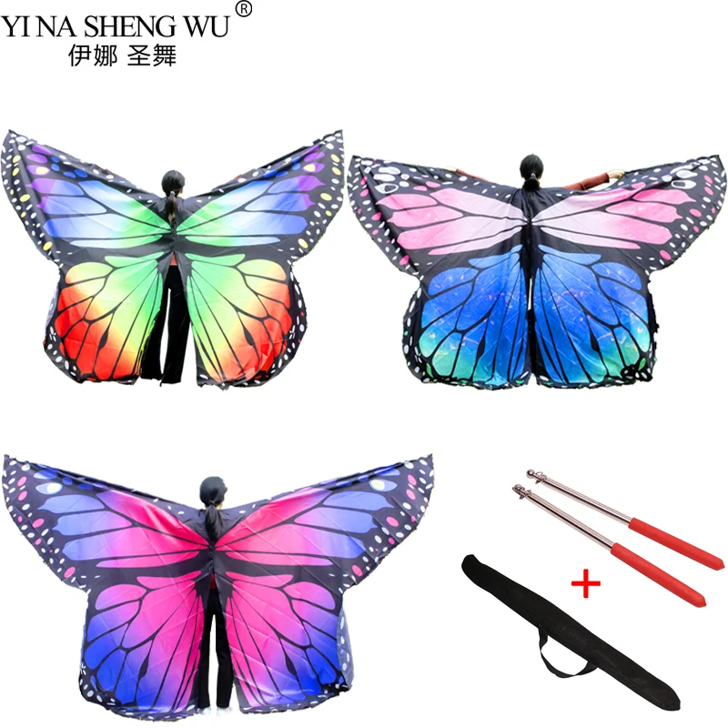 Belly Dance Butterfly Wings Kids Performance Costume Women Dancing Clothes Adult Belly Dance Set ISIS Rainbow Wings Sticks Bag
Belly Dance Butterfly Wings Kids Performance Costume Women Dancing Clothes Adult Belly Dance Set ISIS Rainbow Wings Sticks Bag