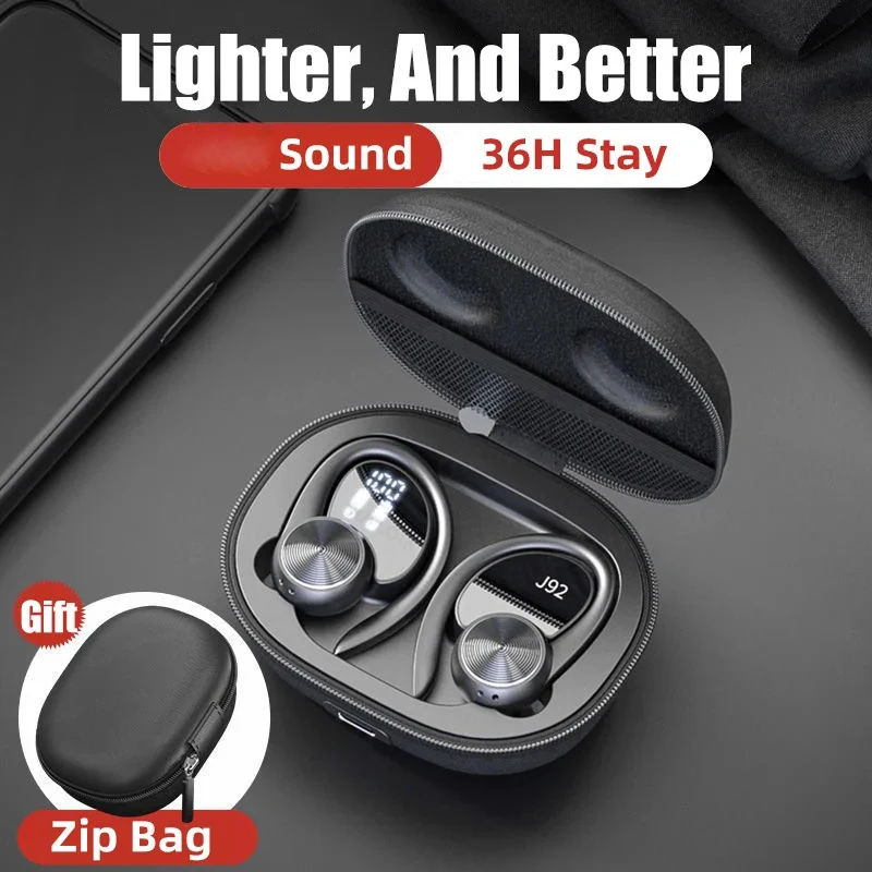 Wireless J92 Earphones Bluetooth-compatible Headphones Sport Waterproof Hifi Stereo Earbuds Headset With Mic And Charging Case
Wireless J92 Earphones Bluetooth-compatible Headphones Sport Waterproof Hifi Stereo Earbuds Headset With Mic And Charging Case